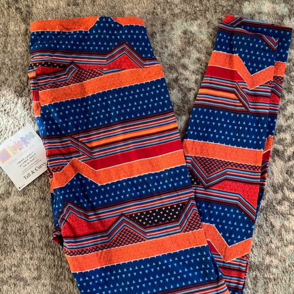 BNWT TC ORANGE/BLUES SOUGHT AFTER LULAROE PATTERN - Picture 2 of 5